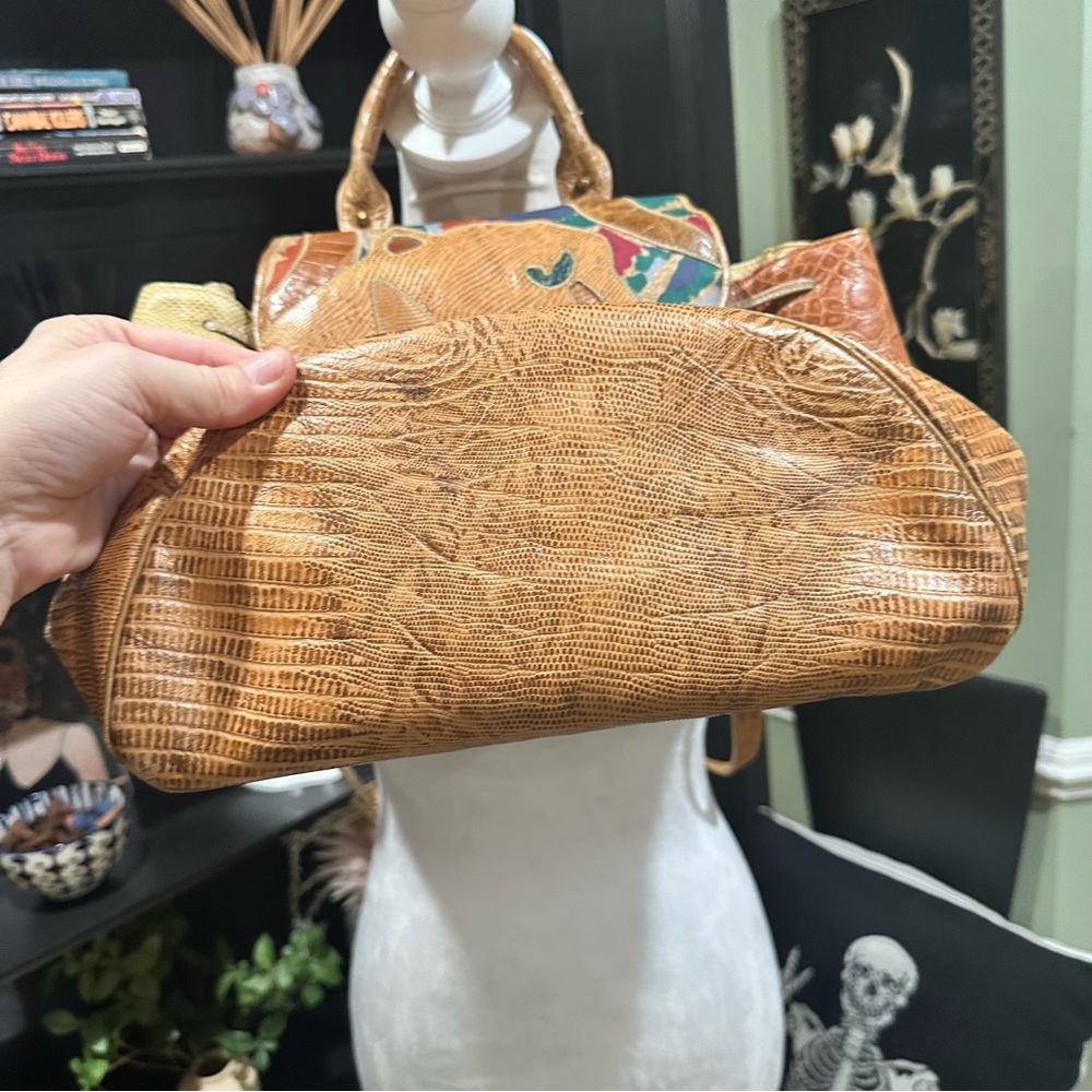 Sharif Patchwork Leather Convertible Backpack & S… - image 3